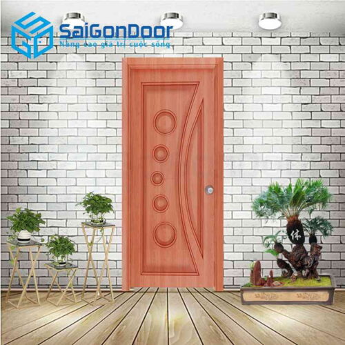 Cửa Nhựa Gỗ Composite 1K Xoan dao 2